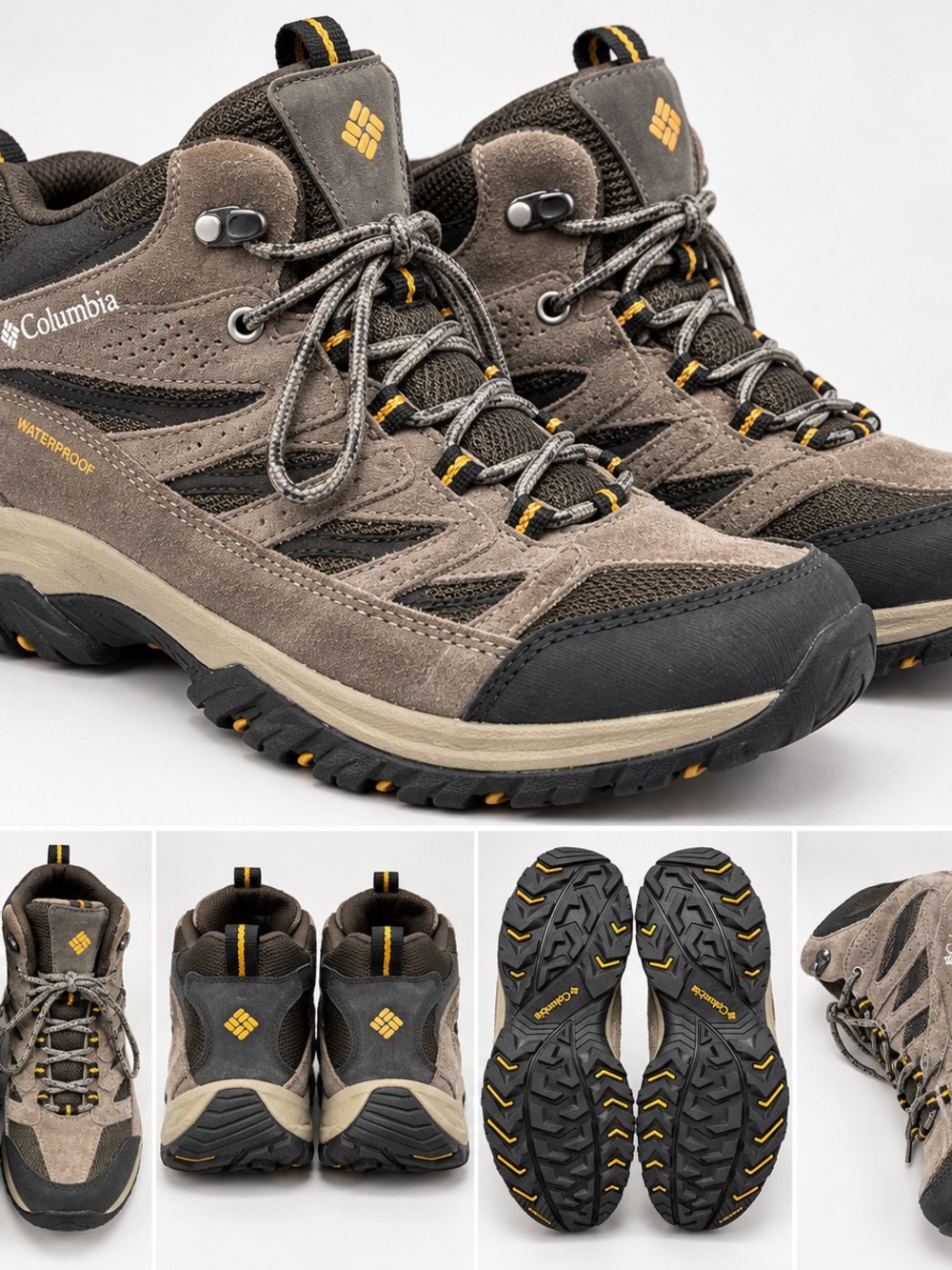 Columbia Brown and Black Waterproof Hiking Boots